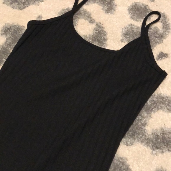 Zara Black Ribbed Bodysuit - Picture 3 of 9